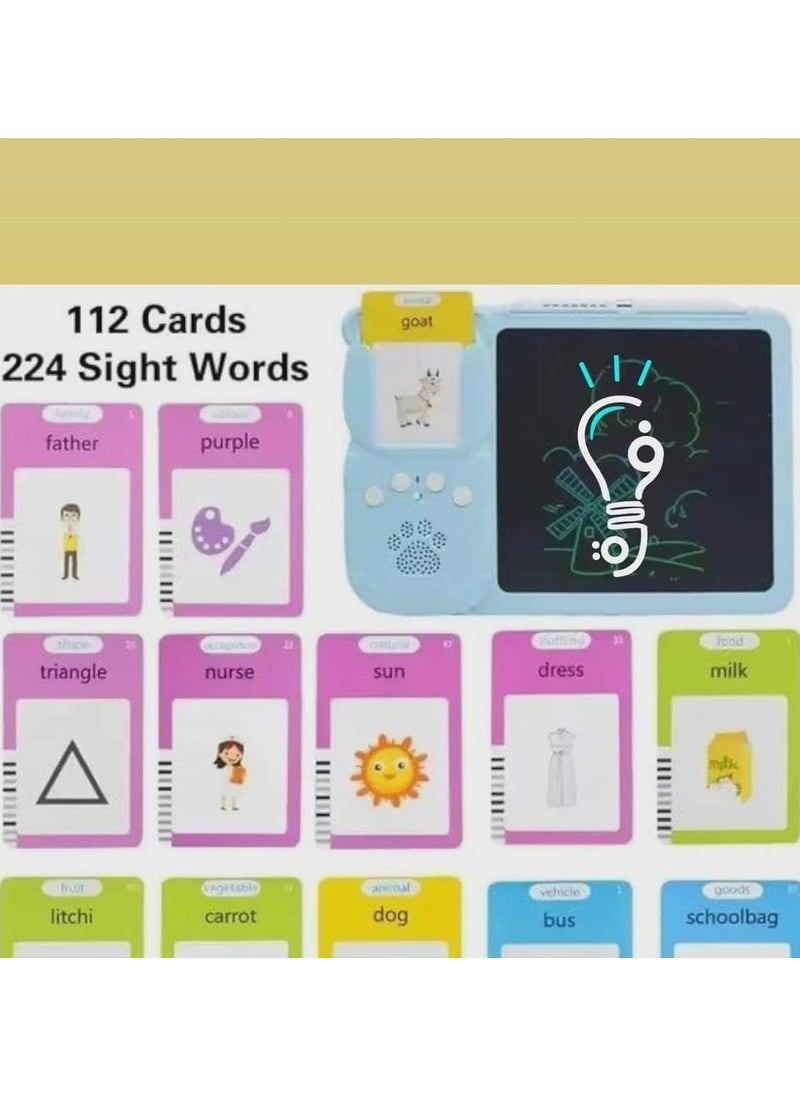 Generic - 2 in 1 drawing and reading flashcards tablet Rich content designed to teach your child to read and listen - Image 1