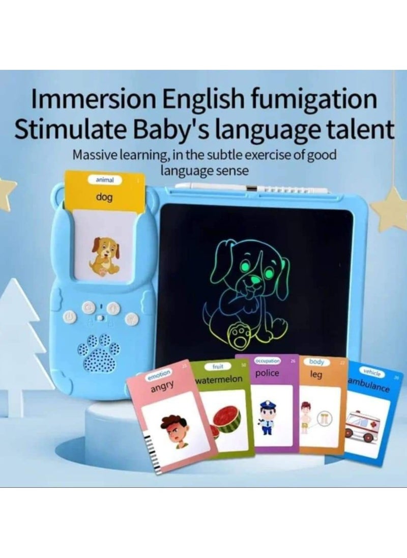 Generic - 2 in 1 drawing and reading flashcards tablet Rich content designed to teach your child to read and listen - Image 1