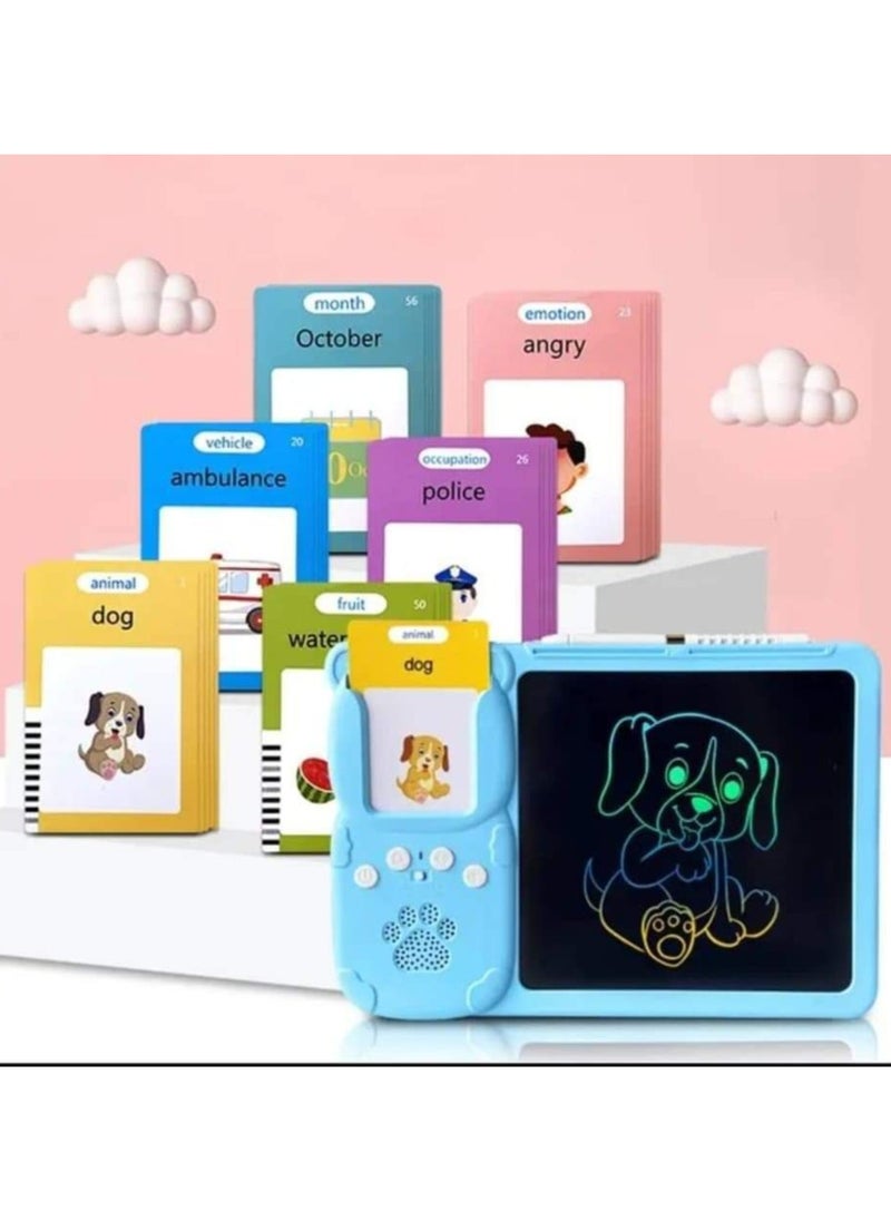 Generic - 2 in 1 drawing and reading flashcards tablet Rich content designed to teach your child to read and listen - Image 1