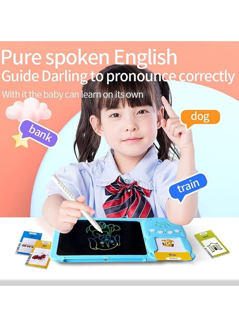 Generic - 2 in 1 drawing and reading flashcards tablet Rich content designed to teach your child to read and listen - Image 1
