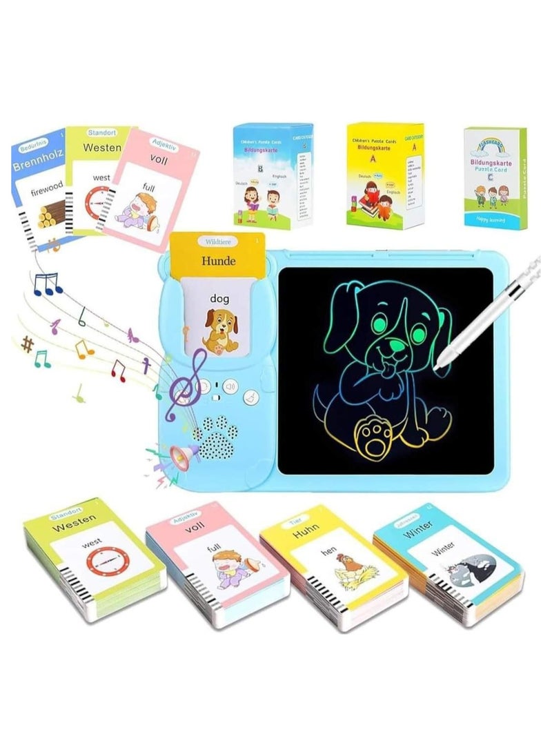 Generic - 2 in 1 drawing and reading flashcards tablet Rich content designed to teach your child to read and listen - Image 1