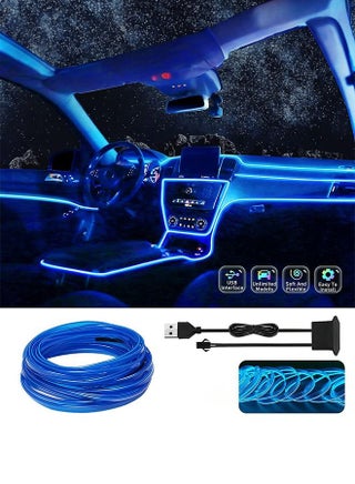Wire Car LED Interior Strip Light, USB Neon Wire Lights, Car Ambient Lighting Kit for Car, Garden, Decorations (3M 10FT,Blue) - pzsku/Z1247D6B06F13C537114BZ/45/_/1693238323/bc450a35-1b20-4c87-be85-ad195f2c6e8c