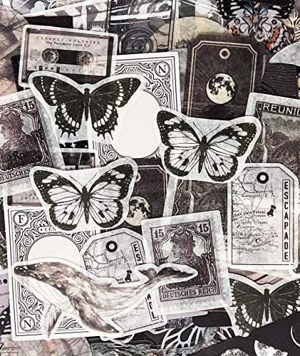 ZMLSED Vintage Ephemera Scrapbook Stickers,100 Pieces Star Universe Bundle Junk Journal Kit Supplies Material Paper Pack Decorative Aesthetic for Craft Art Bullet Junk Journal Planner Collage Album - Image 3