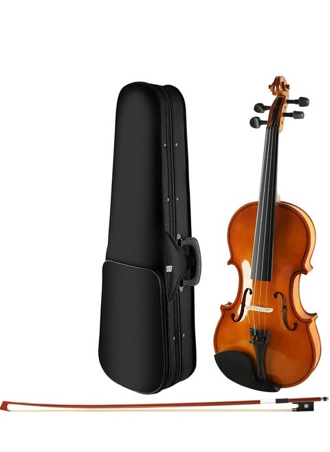 Mike Music 1/8 Violin Set Full Size Fiddle for Beginners Students with Hard Case, Rosin, Bow