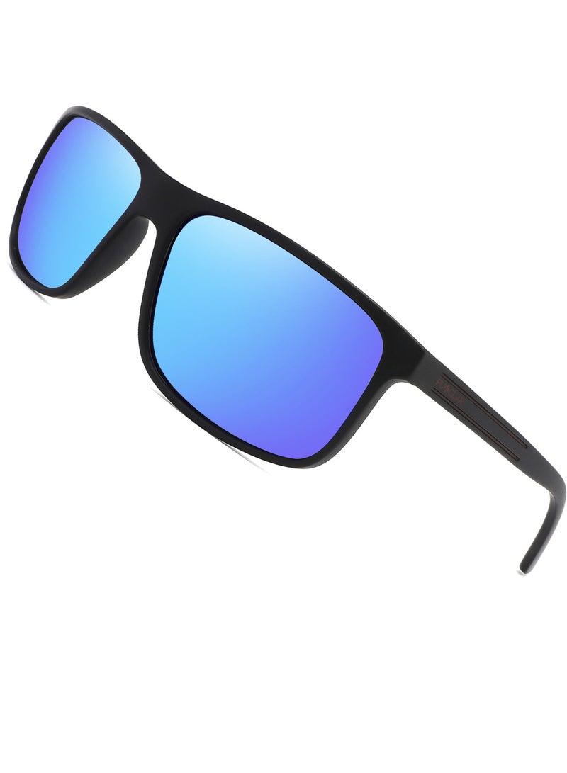 بوكيلار نظارات شمسية قطبية PUKCLAR للرجال والنساء - مستطيلة للسير في الجبال خفيفة الوزن مصنوعة من مادة TR90 إطار مقاوم لأشعة UV400 للاستخدام الرياضي والخارجي وغولف وركوب الدراجات والصيد - Image 1