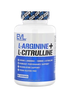 إيفلوشن نيوتريشن EVLution Nutrition إل-أرجينين + إل-سيترولين، 120 كبسولة نباتية  - Image 1