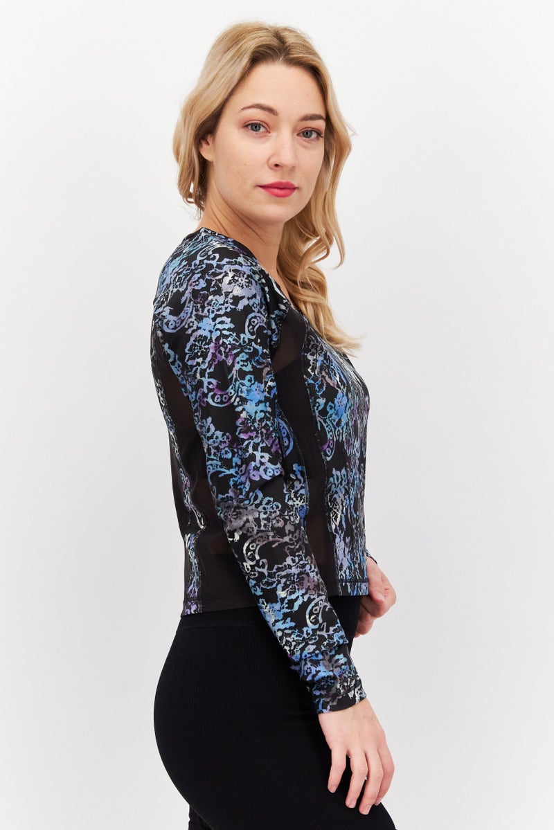 PUMA Women Sportswear Fit Long Sleeve Training Top, Multicolor - Image 2