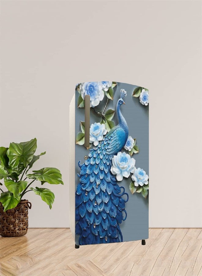 Wallpaper Mart Fridge Single Door Sticker Wrap (Size 24x49 inch) Design46 - Image 1