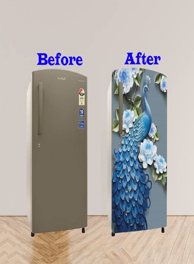 Wallpaper Mart Fridge Single Door Sticker Wrap (Size 24x49 inch) Design46 - Image 2