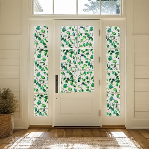 SOMWISE Frosted Glass Window Film, Heat Insulation, UV Block, Anti-Glare, One Way Privacy Tint, Static Cling for Home Bathroom Door, Renter Friendly, Day & Night Privacy - Image 3