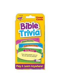 Trend Enterprises Bible Trivia Flash Cards  - Image 1
