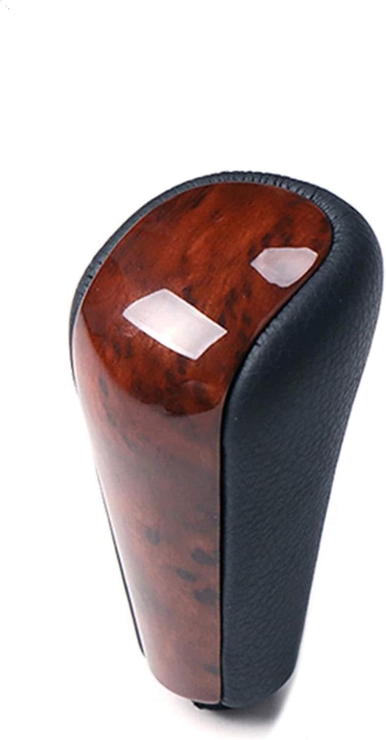 Gear Shift Knob Auto Shift Gear Knob Stick Lever Head, for Prado 120 2003 2004 2005 2006 2007 2008 2009 Automatic (Color : Walnut-MT) - Image 1