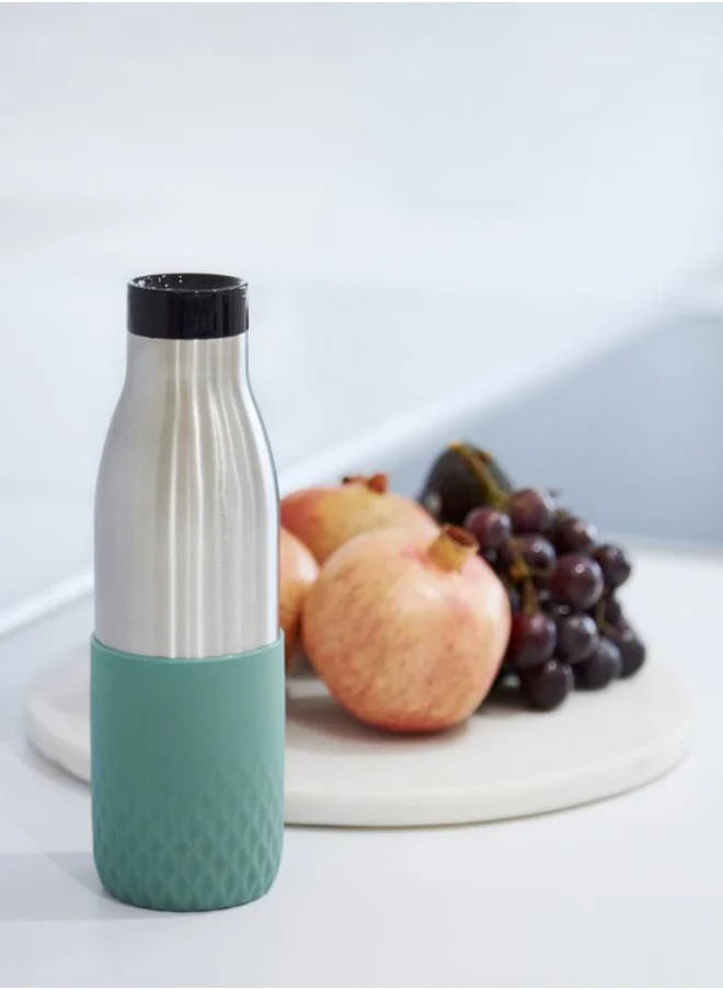 Tefal Bludrop Thermal Stainless Steel Bottle Green/Grey/Black 0.7 Litre