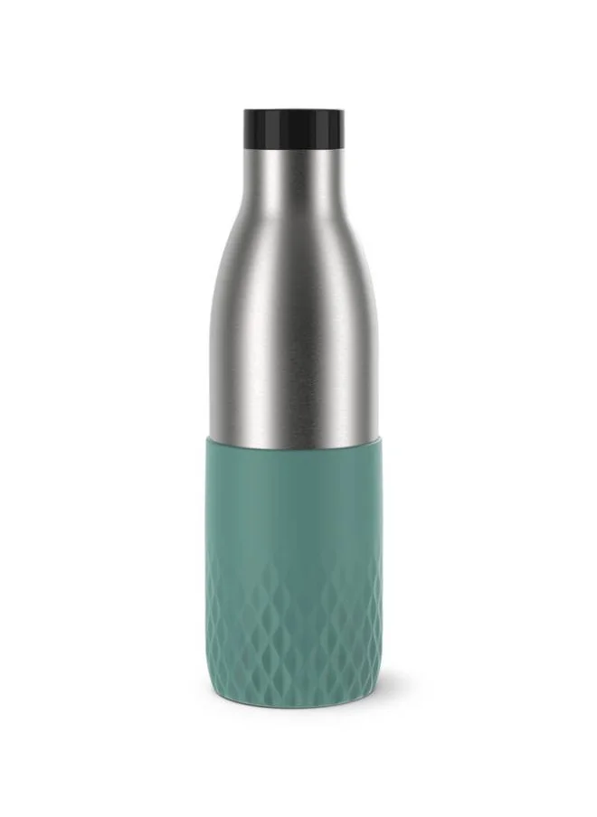 Tefal Bludrop Thermal Stainless Steel Bottle Green/Grey/Black 0.7 Litre