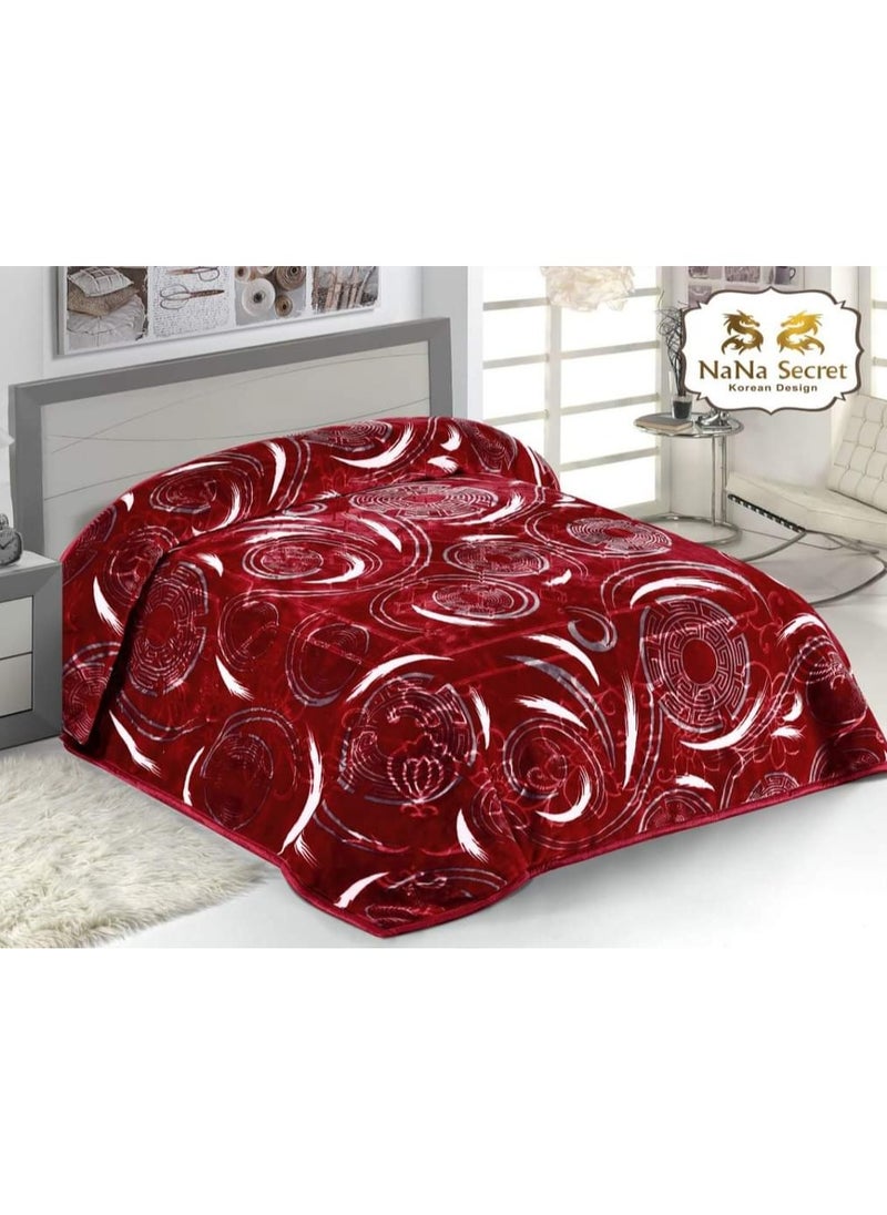 NaNA Secret Blanket 8 kg 2 layers, laser engraving, Korean design 