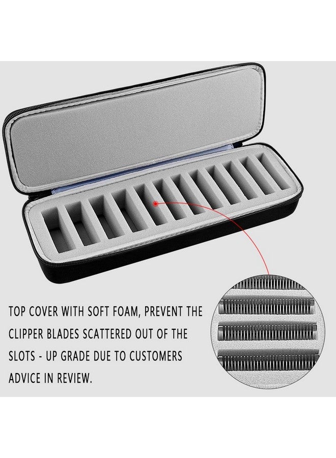Comecase Grooming Clipper Blade Case Holder Organizer - Hard Travel Carrying Storage Holds 12 Blades - Upgrade - Image 5