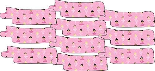 Nasogastric or Oxygen Tube precut Adhesive Tape Ballerina Theme x 10 Pack. (Left Side)