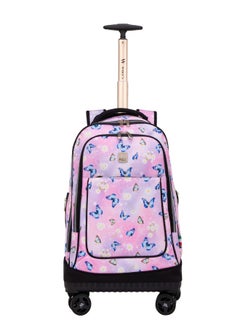 Wires 3 Piece Kids School Trolley Bag laptop compartment 4 Wheels With Lunch bag & Pencil Case  - Image 2