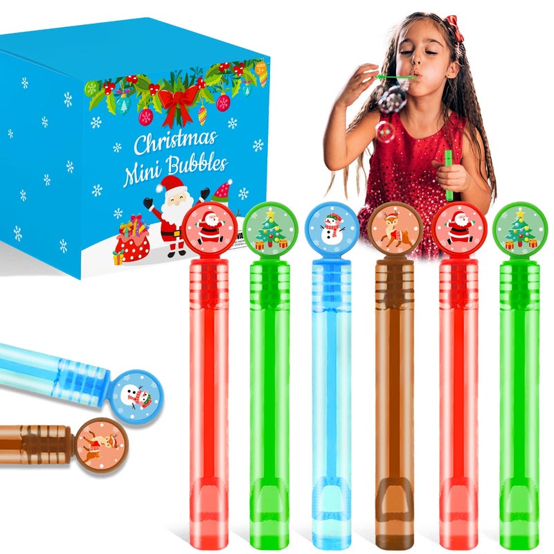 Wondrus 100 Pack Winter Small Gifts Toys Prizes for Kids Bulk Easter Mini Bubble Wands Party Favors Accessories for Toddlers Holiday Non Candy Treats Goodie Bag Stuffers Fillers for Boys Girls - Image 3