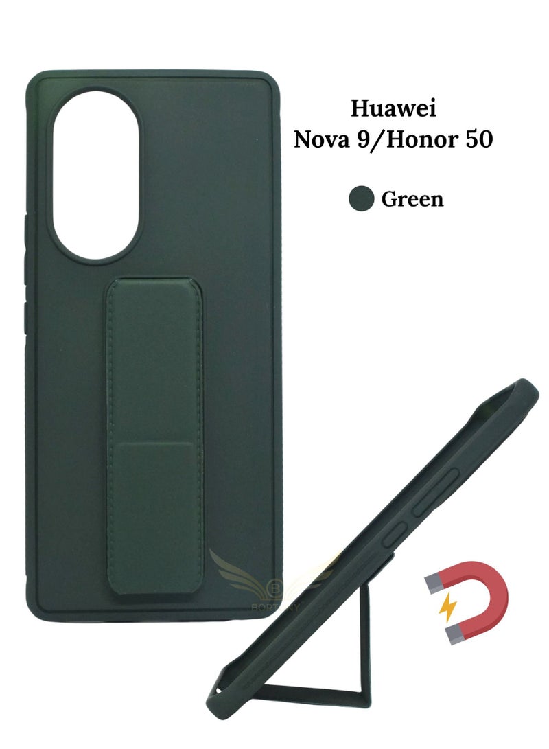 BORTONY Protective Case Cover With Finger Grip Stand For Huawei Nova 9 Pro  - Image 1