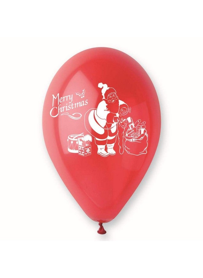 HK Balloons 50PCS christmas decorations items Balloons for Party Decorations, Red White And Green Latex Balloons for Christmas Party Supplies Favors, Santa Balloon Decoration Printed Balloons - Image 3