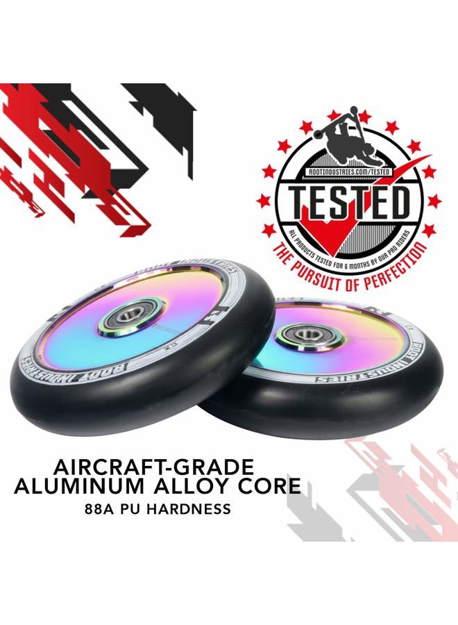 Root Industries 110 mm Air Wheels, Black/Rocket Fuel - Image 3