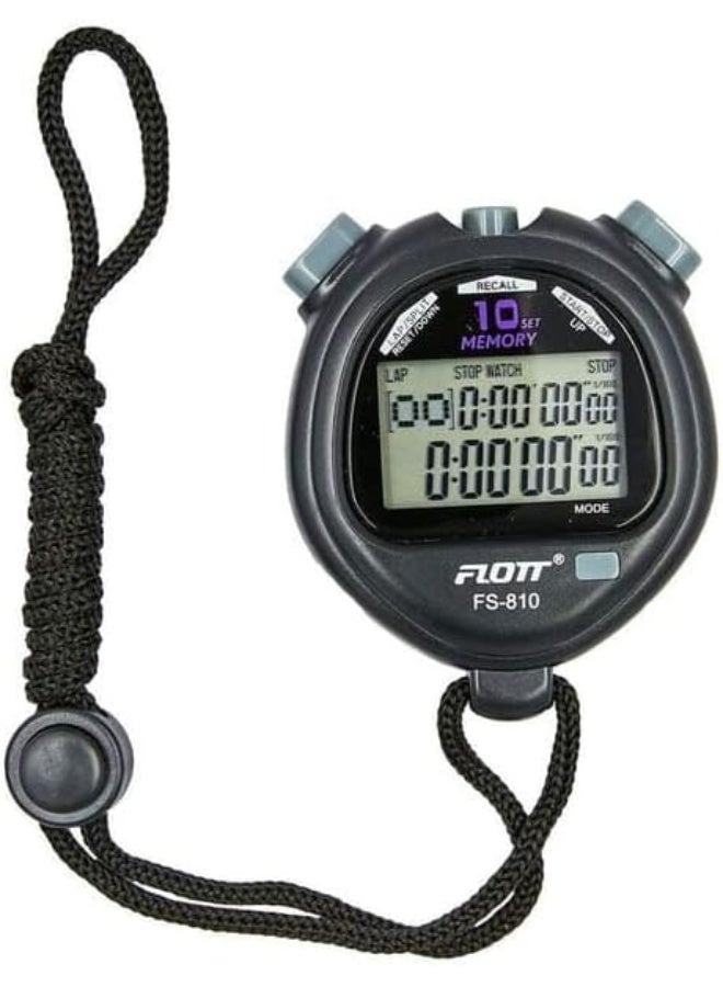 Generic Digital Stopwatch, Electronic Stopwatch with Countdown 10-Day Memory, Multi-Function Interval Timer  - Image 1