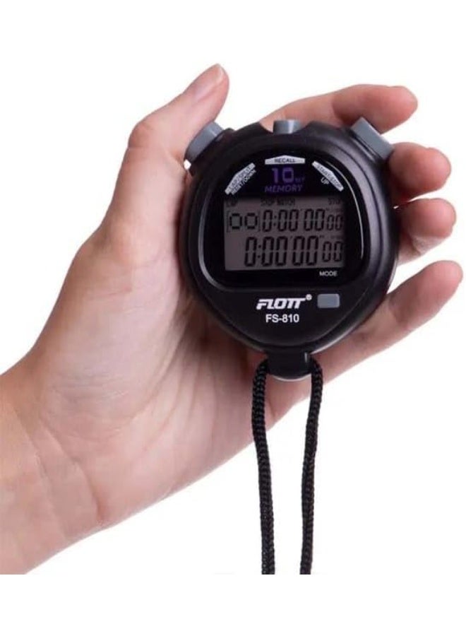 Generic Digital Stopwatch, Electronic Stopwatch with Countdown 10-Day Memory, Multi-Function Interval Timer  - Image 3