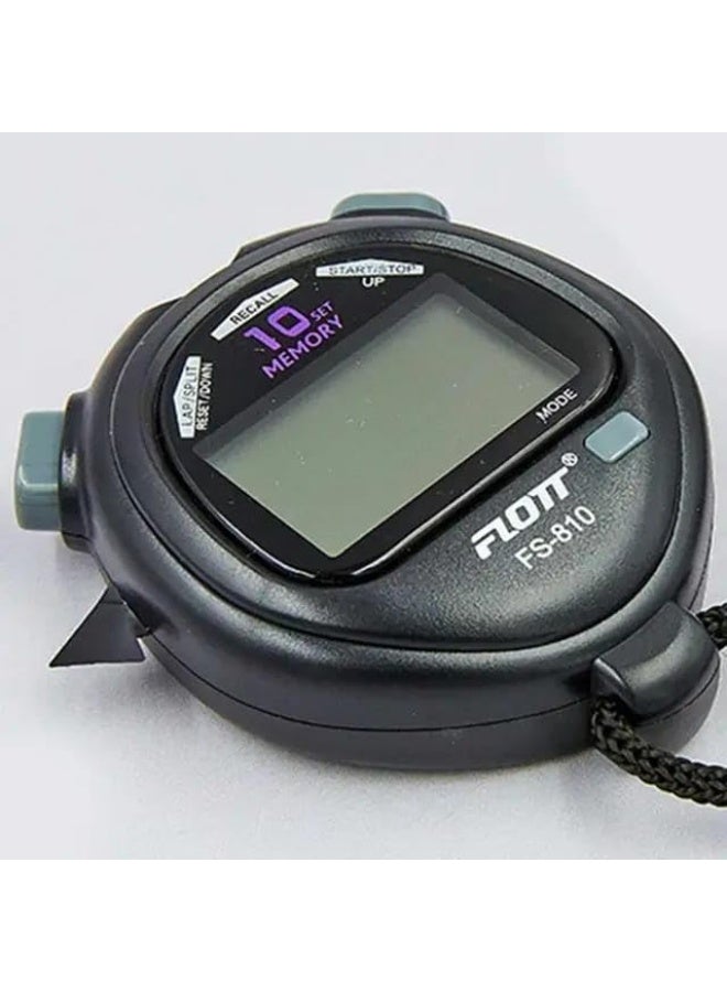 Generic Digital Stopwatch, Electronic Stopwatch with Countdown 10-Day Memory, Multi-Function Interval Timer  - Image 4