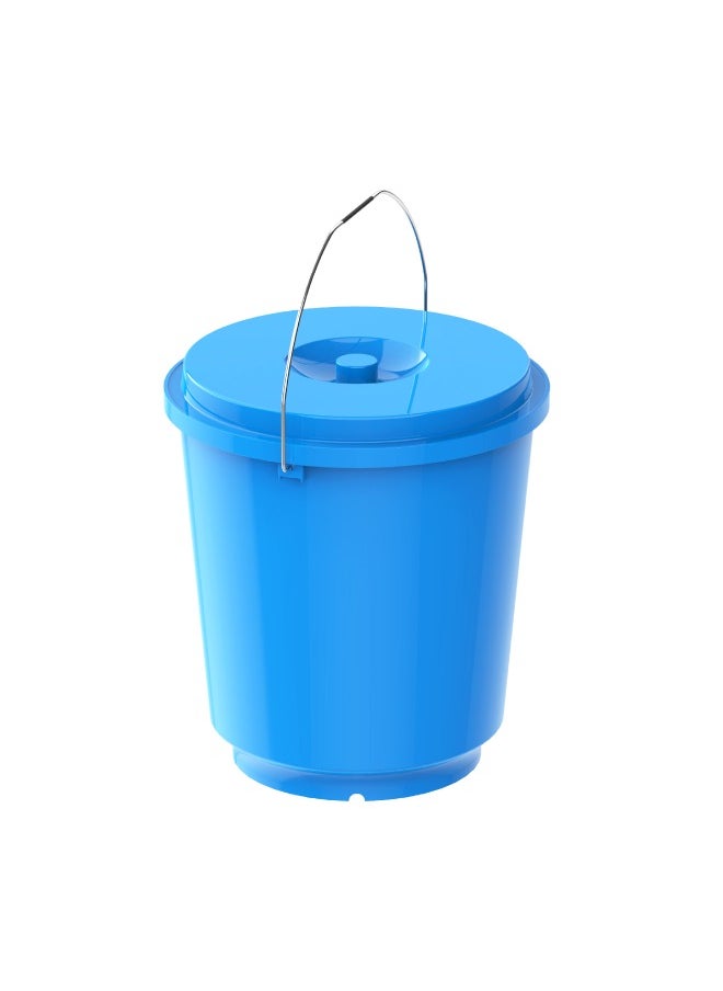 Cosmoplast EX 26L Round Plastic Bucket with Steel Handle  Red/Blue  105760512P EX Bucket Red/Blue 20x18 cm 