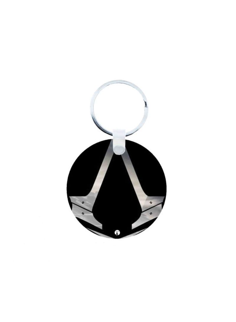 RKN Assassin's Creed Logo Printed Keychain Black/Grey