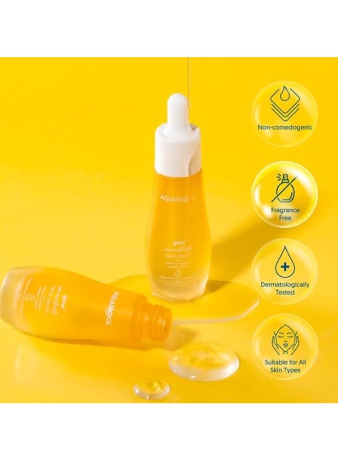 Aqualogica Aqualogica Glow+ Concentrate Vitamin C Face Serum, 1.01 Fl Oz (30ml) | With Vitamin C & Papaya | Organic, Pure, Natural Face Serum Moisturizer for Oily & Dry Skin | for Men & Women  - Image 2