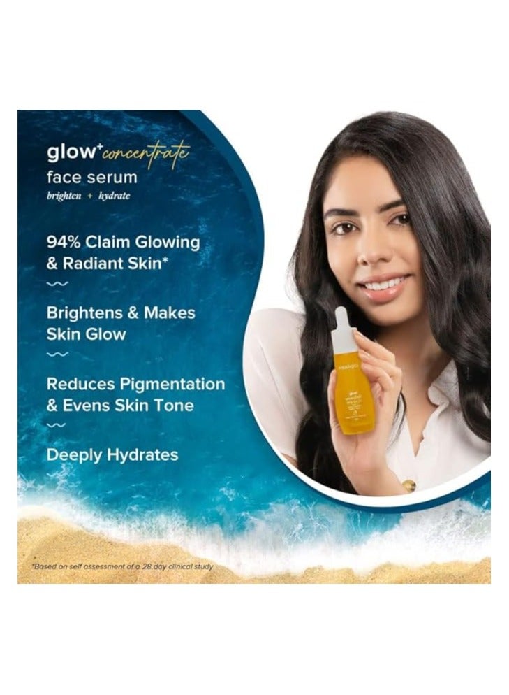 Aqualogica Aqualogica Glow+ Concentrate Vitamin C Face Serum, 1.01 Fl Oz (30ml) | With Vitamin C & Papaya | Organic, Pure, Natural Face Serum Moisturizer for Oily & Dry Skin | for Men & Women  - Image 3