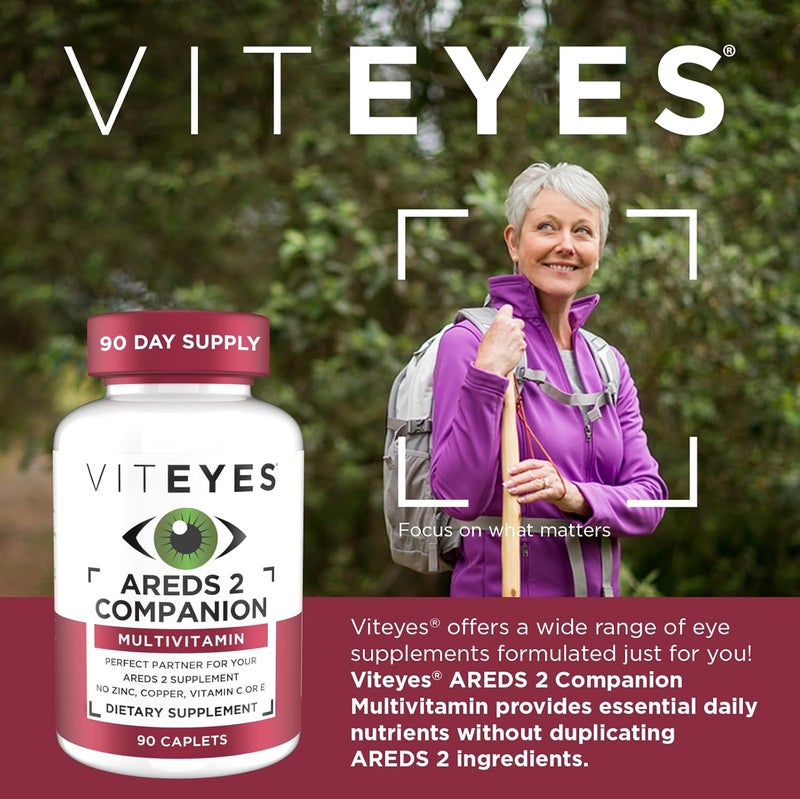 Viteyes Classic AREDS 2 Companion Multivitamin Supplement Comprehensive Multivitamin Formula for AREDS 2 Users 90 Capsules - Image 2