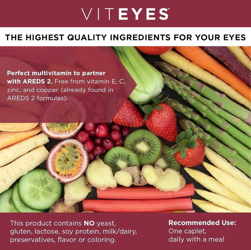 Viteyes Classic AREDS 2 Companion Multivitamin Supplement Comprehensive Multivitamin Formula for AREDS 2 Users 90 Capsules - Image 3