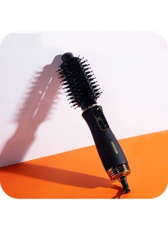Cosmopolitan Hot Air Hair Styler And Brush Blow Dryer Brush 3 Heat & Cool Settings Portable Hairdryer & Styler To Dry Curl Straighten & Volumize Beauty & Personal Care Tool 700W Black & Gold  - Image 3