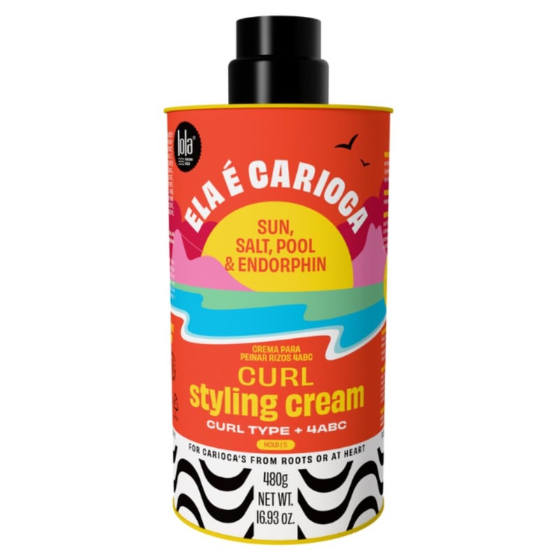 لولا Lola From Rio - Ela E Carioca 4ABC Curl-Defining Cream, Boost Hydration, Minimize Frizz, Provide Soft, Flexible Control for 4ABC Curl Type, 17.64 Fl Oz - Image 1