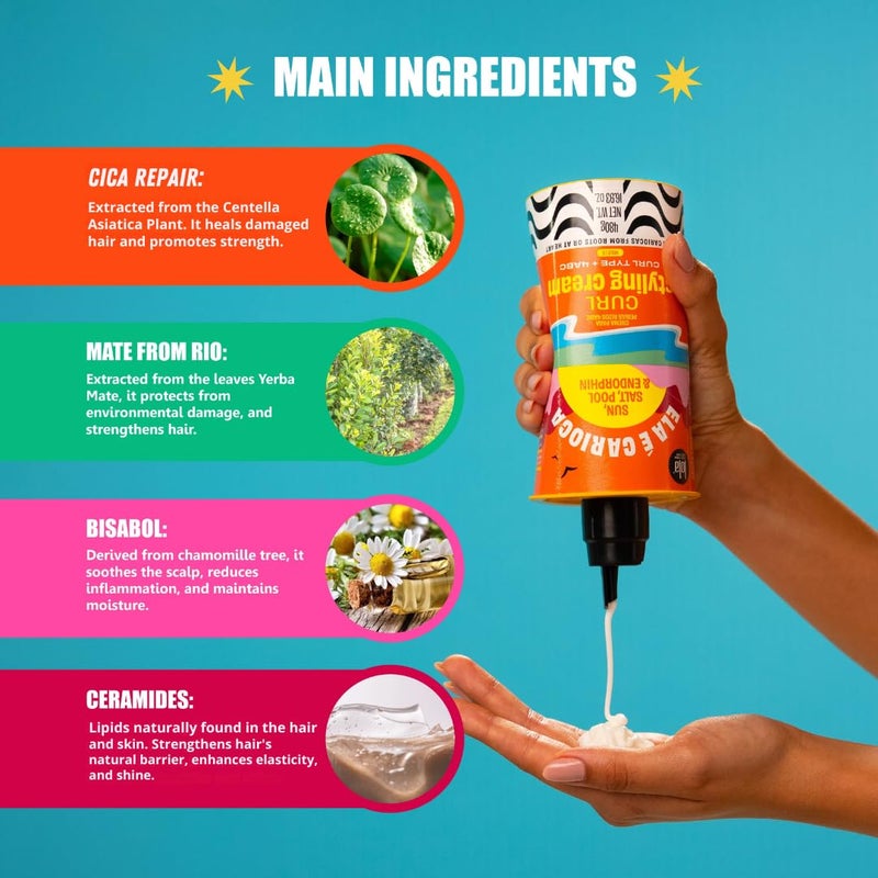 لولا Lola From Rio - Ela E Carioca 4ABC Curl-Defining Cream, Boost Hydration, Minimize Frizz, Provide Soft, Flexible Control for 4ABC Curl Type, 17.64 Fl Oz - Image 5