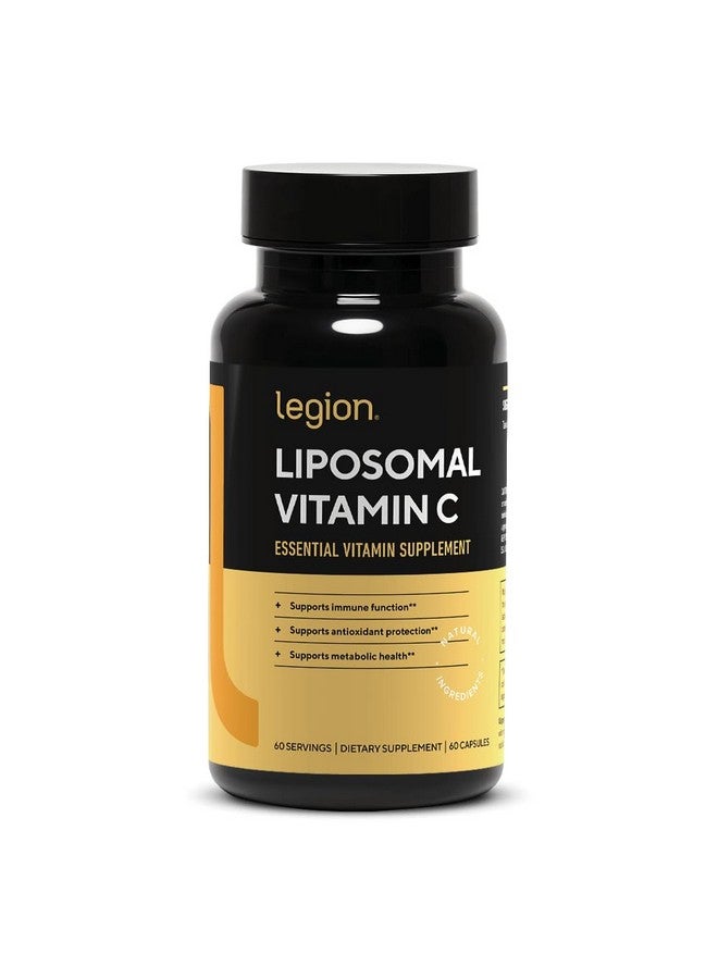 LEGION Liposomal Vitamin C Supplement - High Absorption Liposomal VIT C Supplement for Women & Men - Natural Vitamin C Supplements for Immune System Support (60 Vitamin C Capsules) - Image 1
