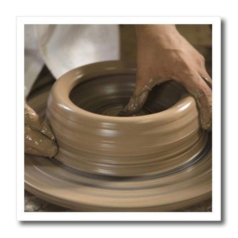 3dRose ht_86881_3 Nicaragua, Catarina. Pottery Wheel & Clay Sa14 Jme0128 John & Lisa Merrill Iron on Heat Transfer, 10 by 10", for White Material - Image 4