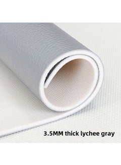 PVC Sports Flooring for Badminton Basketball Gym Dance 3.5mm thick litchi grain ash/1.8m wide (order by square meter)