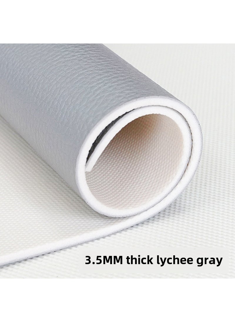Generic - PVC Sports Flooring for Badminton Basketball Gym Dance 3.5mm thick litchi grain ash/1.8m wide (order by square meter) - Image 1