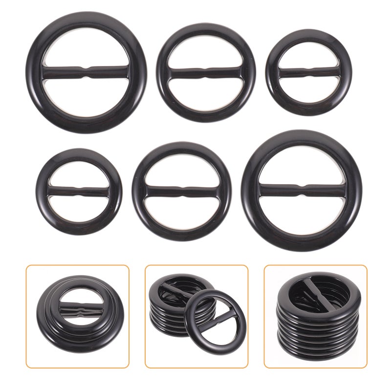 30pcs Scarf Resin Scarf Clip Scarf Buckle Shirt Knotted Clip Scarf Circle - Image 2