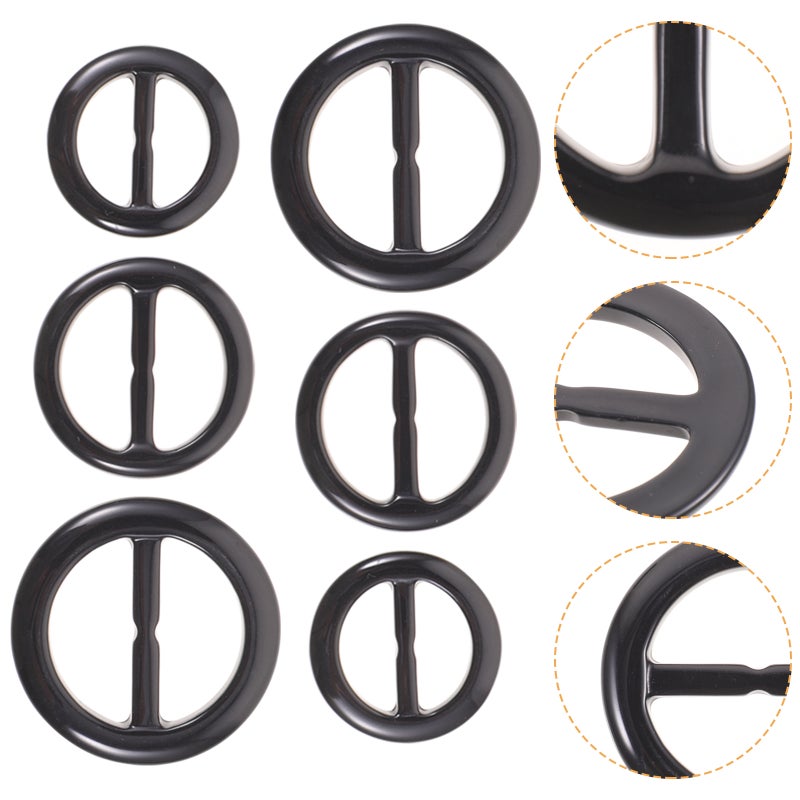 30pcs Scarf Resin Scarf Clip Scarf Buckle Shirt Knotted Clip Scarf Circle - Image 1