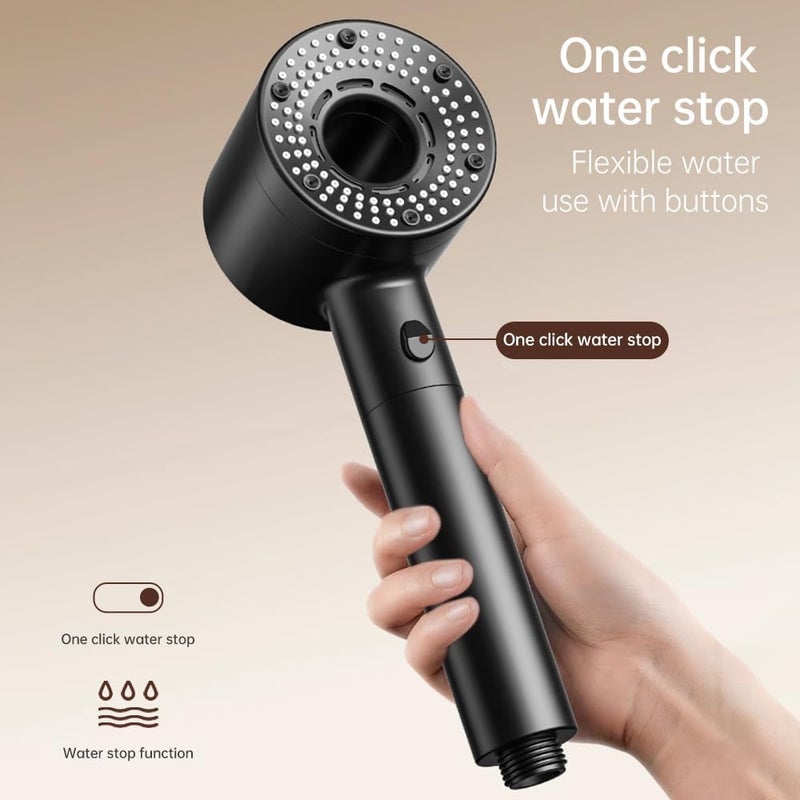 BRIMIX All space matching look Filtered Hand Held Shower Head High Pressure Help Reduces Hair Loss Boost Skin Remove Chlorine Hard Water Filter Shower Head with Extra 2 Filters High precision lightweight material - Image 3