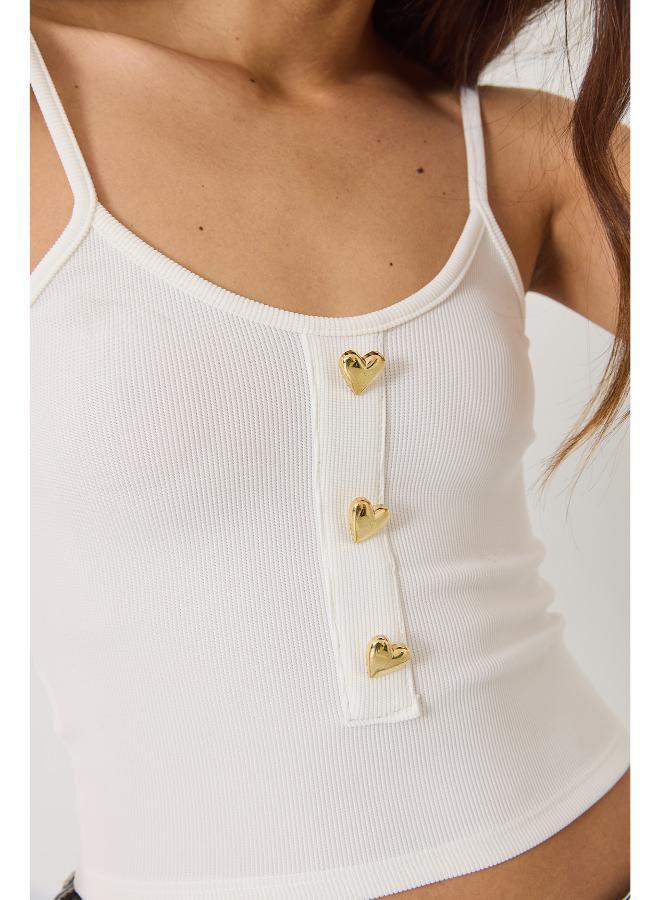 Ginger Cami Top with Heart Accent Detail - Image 5