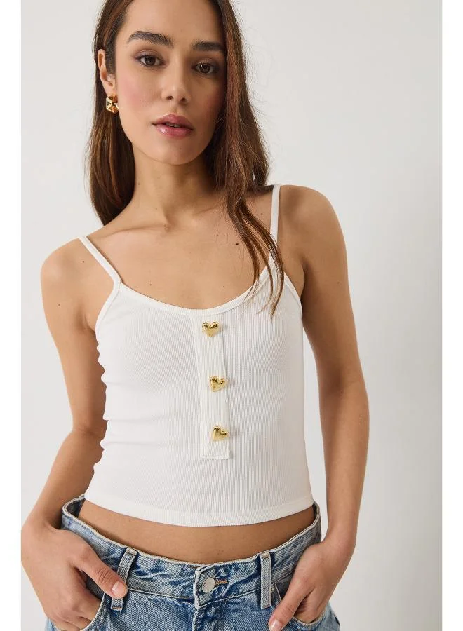 Ginger Cami Top with Heart Accent Detail