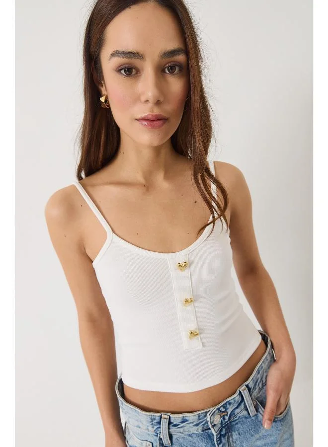 Ginger Cami Top with Heart Accent Detail