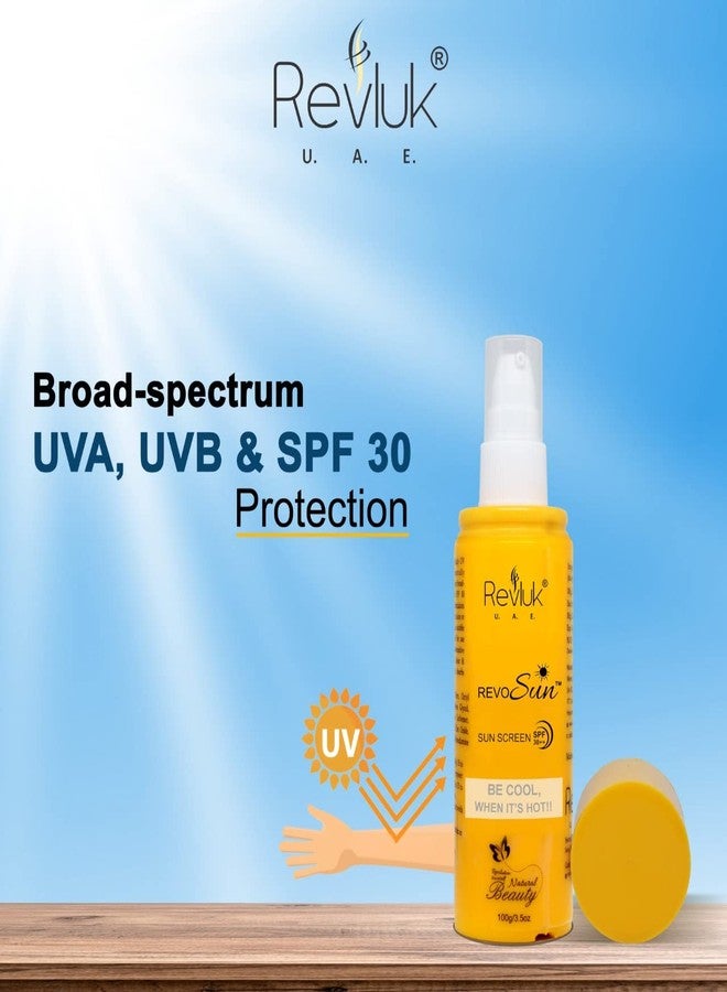 Revluk -Revosun SPF 30++ Sunscreen lotion For Men & Women- Blocks Upto 97% Harmful Sunrays, 100 gm - Image 3