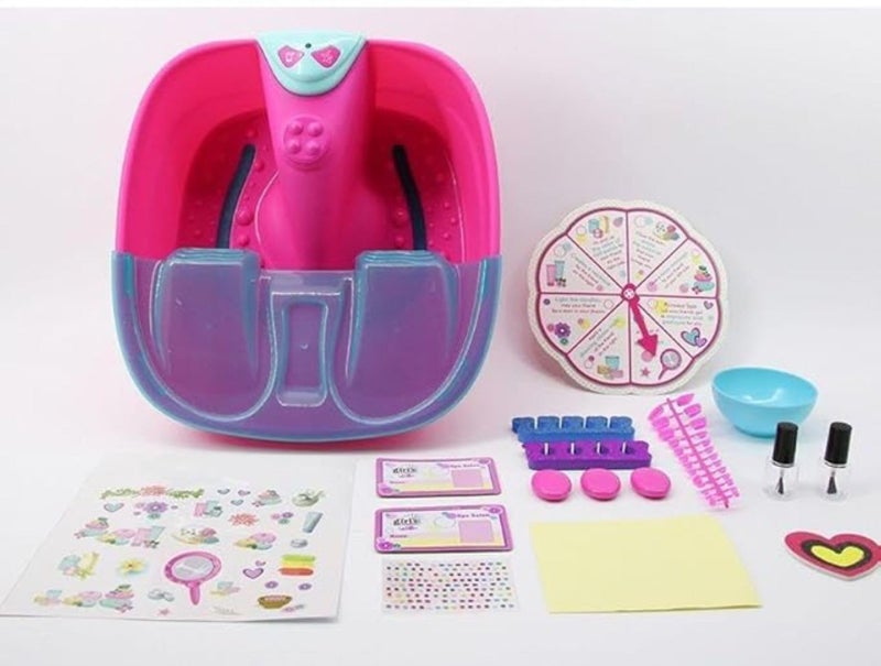 Braintastic Foot Spa Sets for Girls ,DIY Manicure and Pedicure Set with Foot Care Kit Perfect with Nail Kit for Kids -5-12 Years - Image 3